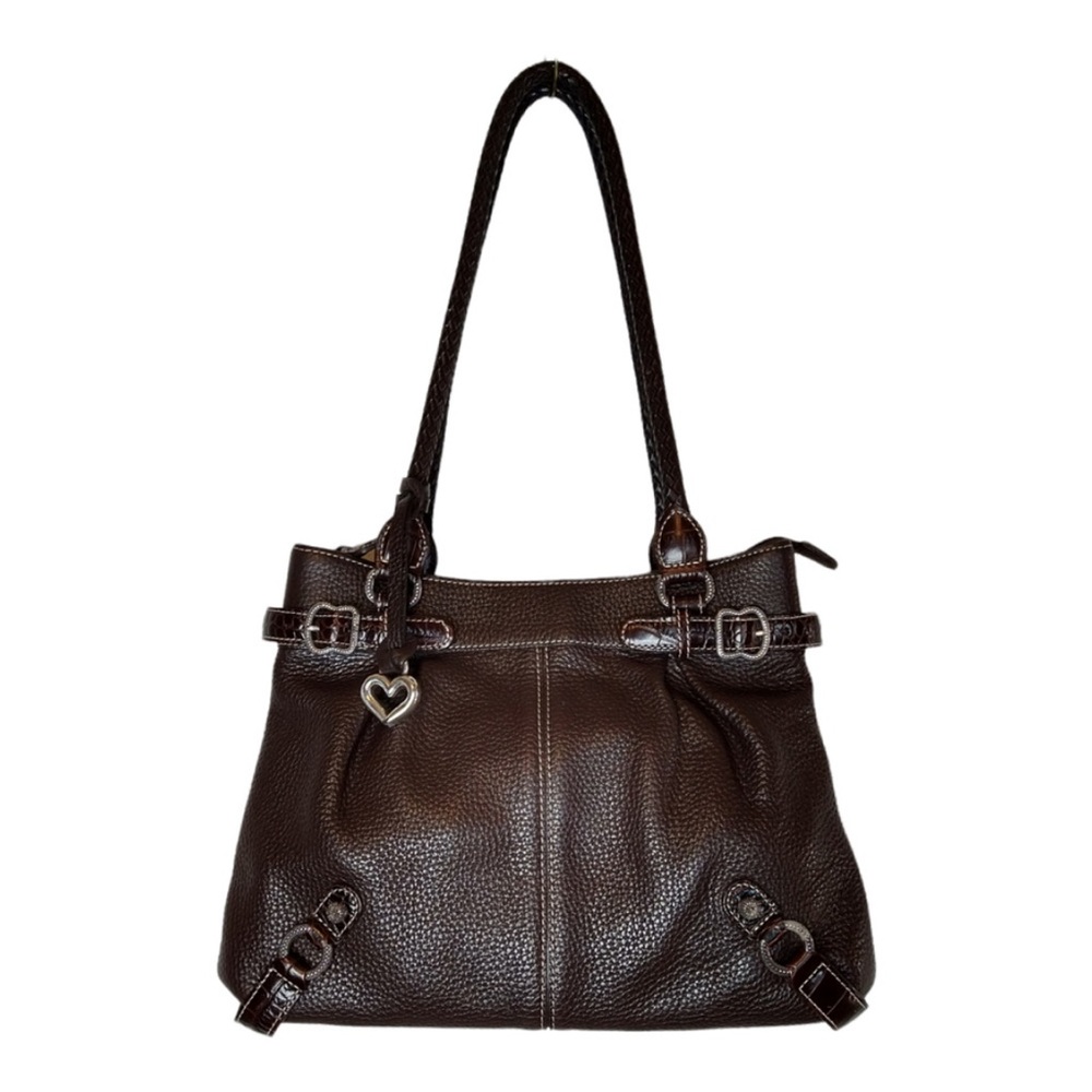 Brighton pebbled leather handbag - Brown